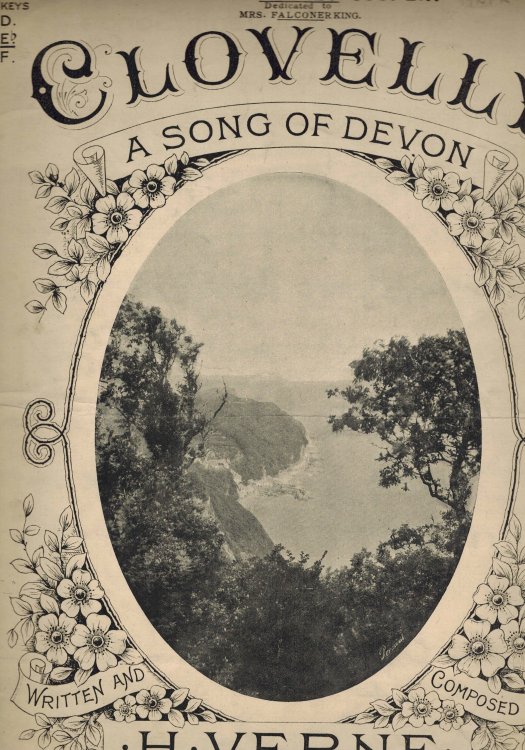 Clovelly: A Song of Devon - Vintage Sheet Music