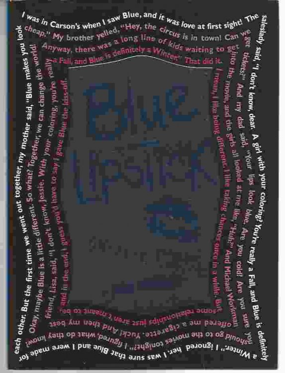 BLUE LIPSTICK Concrete Poems