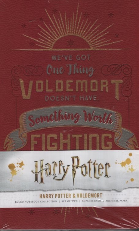 HARRY POTTER AND VOLDEMORT JOURNALS [PACK OF TWO]