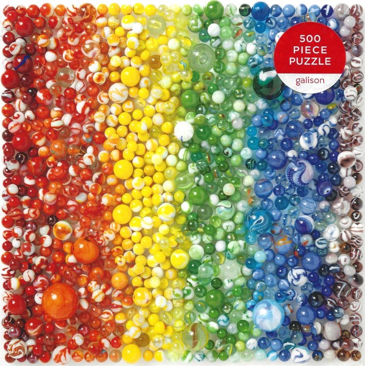 RAINBOW MARBLES 500 PIECE PUZZLE