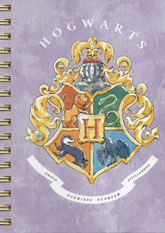 HARRY POTTER SPIRAL NOTEBOOK PURPLE