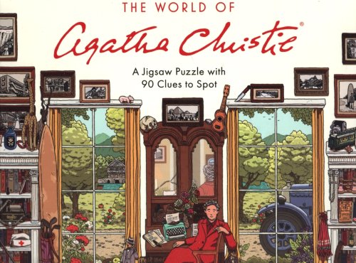 THE WORLD OF AGATHA CHRISTIE 1000 PIECE PUZZLE A Jugsaw Puzzle with 90 Clues to Spot