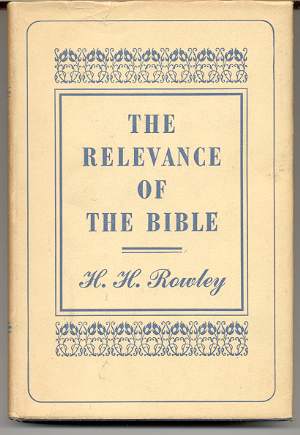 THE RELEVANCE OF THE BIBLE