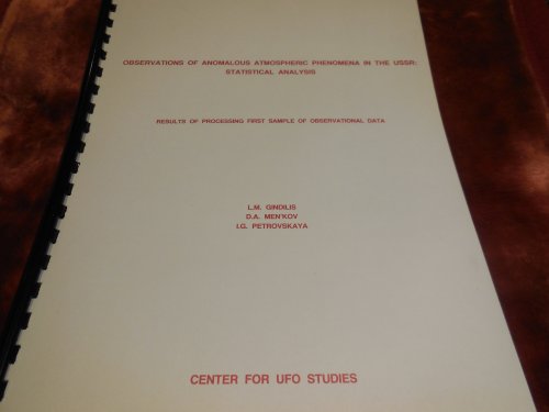Observations of Anomalous Atmospheric Phenomena in the USSR: Statistical Analysis