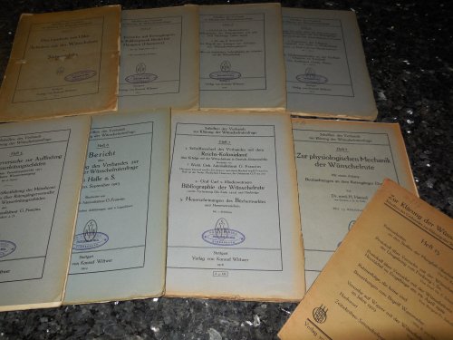 Des Landrats Von Uslar Arbeiten Mit Der Wunschelrute in Sudwestafrika / Schrifte Des Verbands Zur Kalrung Der Wunschelrutenfrage, Heft 1-8 & 13 (9 Issues)