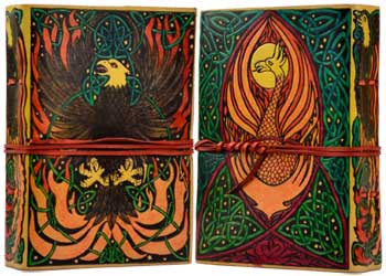 Phoenix Leather Blank Book