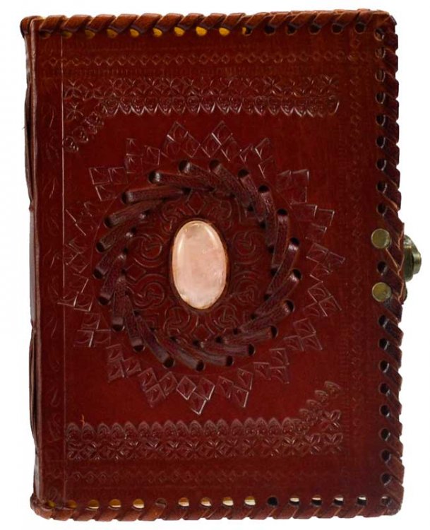 Stone Embossed Blank Leather Journal