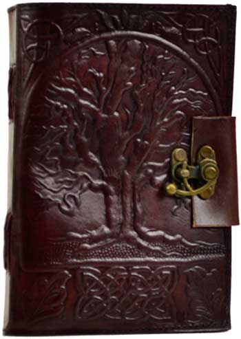 Tree of Life Leather Blank Book