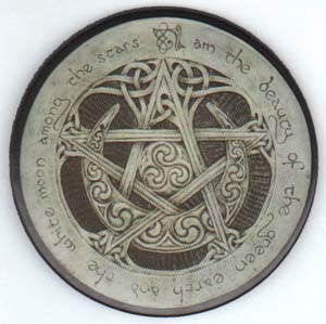 Large Moon Pentagram Magnet