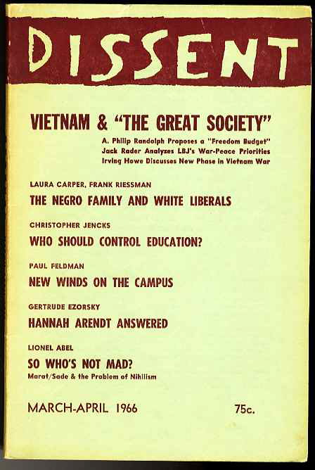 DISSENT VOL. XIII, NO. 2 (MARCH-APRIL 1966)