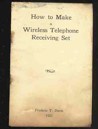 HOW TO MAKE A WIRELESS TELPHONE RECEIVING SET