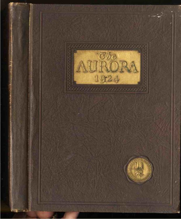 THE AURORA YEARBOOK FOR MANCHESTER COLLEGE INDIANA 1924