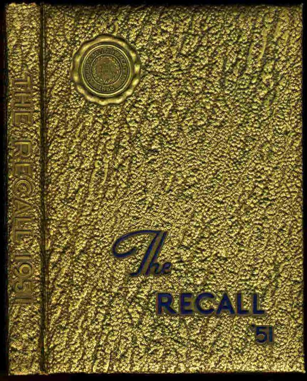 THE RECALL YEARBOOK 1951 AUGUSTA MILITARY SCHOOL, VIRGINIA