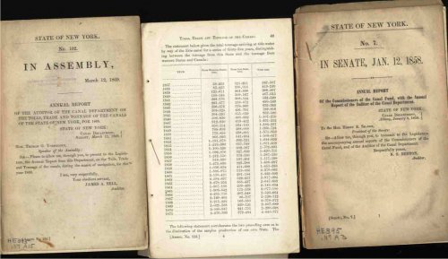 [NEW YORK STATE] ANNUAL FINANCIAL REPORT OF THE AUDITOR OF THE CANAL DEPARTMENT MADE MARCH 12, 1869