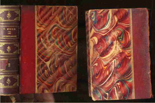 OEUVRES POTIQUES DE VICTOR HUGO . les contemplations (TWO VOLUMES)