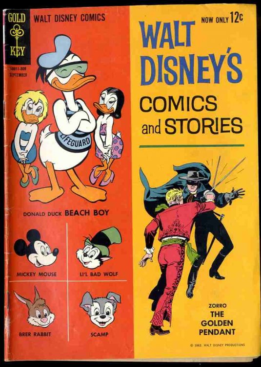 WALT DISNEY'S COMICS AND STORIES VOL 23 NO 12 SEPT 1963 12C [COMIC BOOK]