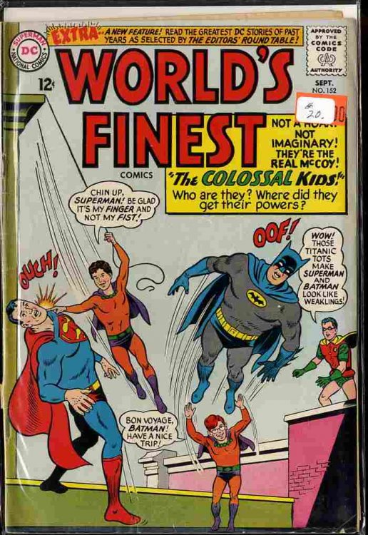 WORLD'S FINEST COMICS; THE COLOSSAL KIDS 12C [COMIC BOOK] SEPT 1965