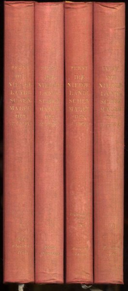 DIE NEDERLANDISCHEN MALER DES 17. JAHRHUNDERTS [COMPLETE IN 4 VOLUMES]