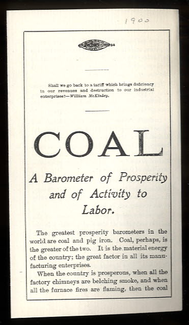 COAL A BAROMETER OF PROSPERITY AND OF ACTIVITY OF LABOR.