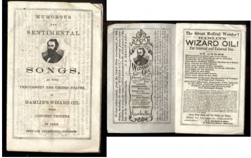 HUMOROUS AND SENTIMENTAL SONGS AS SUNG THROUGHOUT THE UNITED STATES FOR HAMLIN'S WIZARD OIL