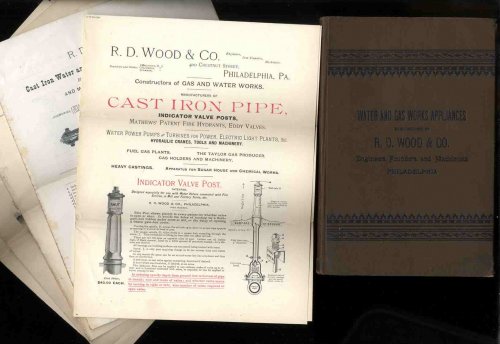 Water And Gas Works Appliances Manufactured By R D Wood