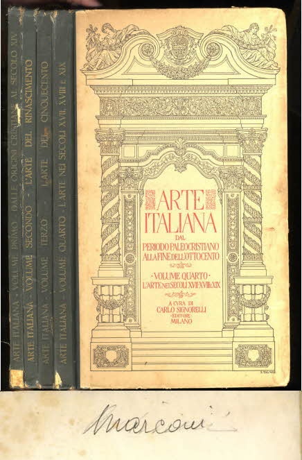 Arte Italiana Dal Periodo Paleocristiano Alla Fine Dell'ottocento [ct In 4 Vols] LBC