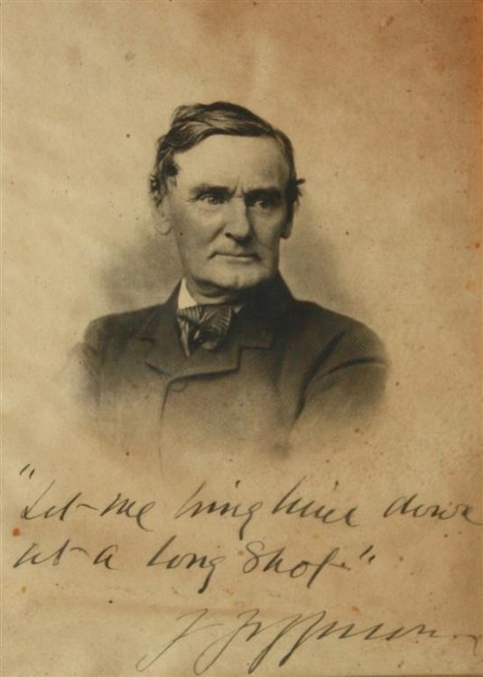 LITHOGRAPHED PORTRAIT, SIGNED AND INSCRIBED JOSEPH JEFFERSON [LBC]