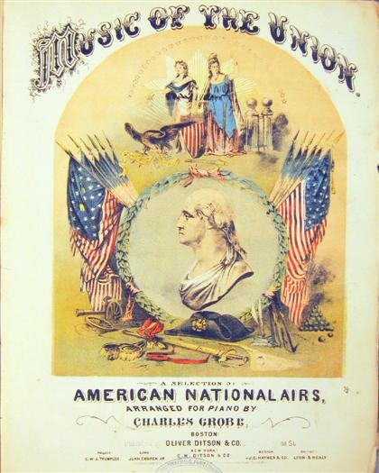 AMERICAN LITHOGRAPHIC MUSIC ALBUM, CA. 1850S -1860S. [LBC]