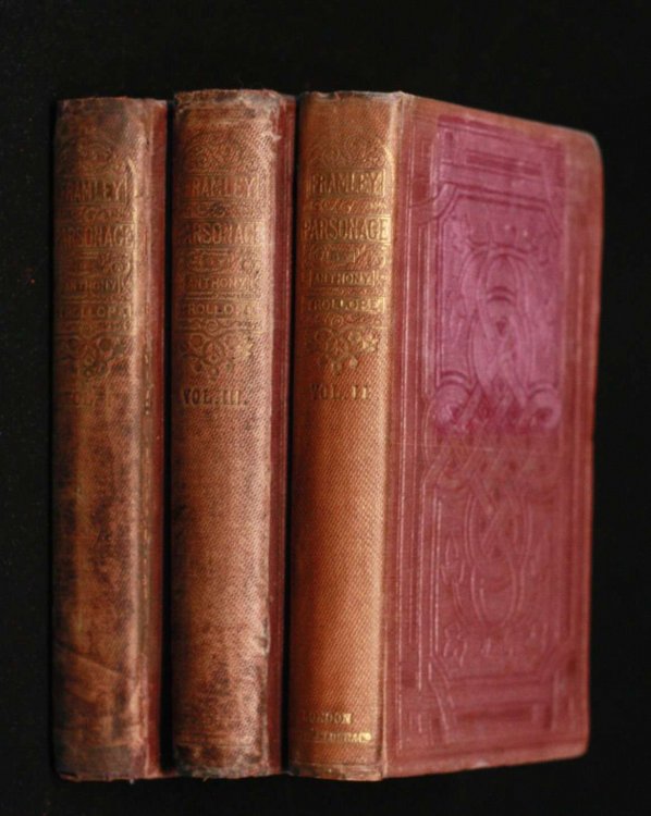 Framley Parsonage- 3 Volumes Complete 1st Ed In Original Cloth Triple Decker
