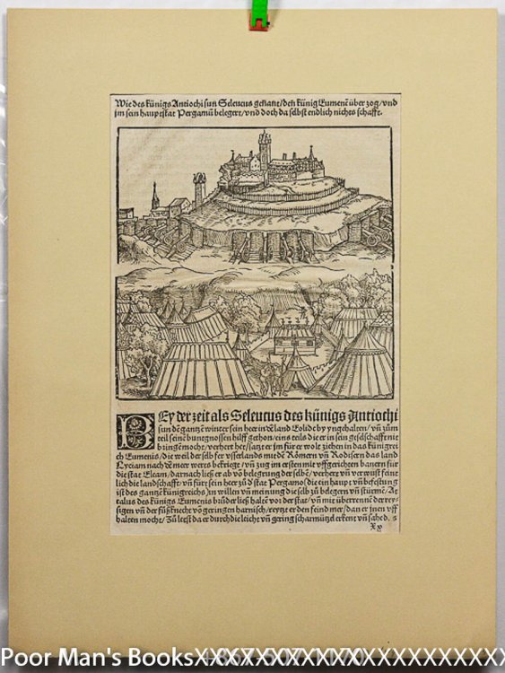 WOODCUT LEAF FROM 1532 LIVY LARGE ILLUSTRATION ON BOTH SIDES