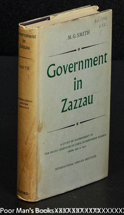 GOVERNMENT IN ZAZZAU 1800-1950