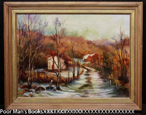 ORIGINAL OIL AUTUMN STUDY NANCY MAC MAHON