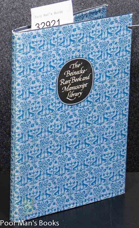 THE BEINECKE RARE BOOK AND MANUSCRIPT LIBRARY: A GUIDE TO ITS COLLECTIONS. (1974).