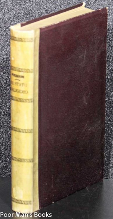 DE STATU RELIGIOSO COMMENTARIUM AD USUM CLERICORUM REGULARIUM S. PAULI