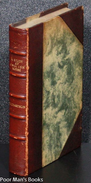 A STUDY OF ENGLISH RHYME (1909)