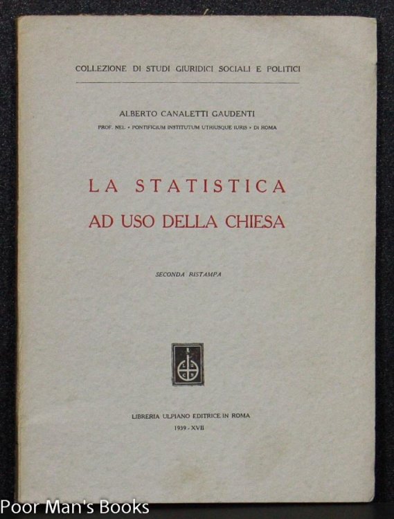 LA STATISTICA AD USO DELLA CHIESA