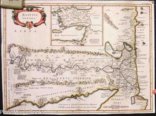 COLOR MAP AEGYPTUS ANTIQUA. [C. LATE 1600S 1700S 15 X 20.5] [LBC]