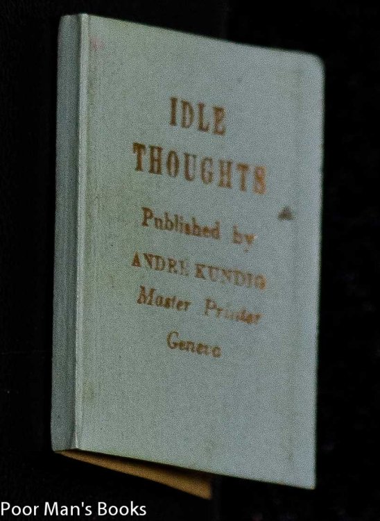 IDLE THOUGHTS [MINIATURE BOOKS]