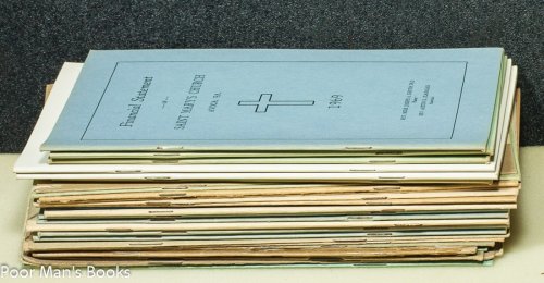 FINANCIAL STATEMENT OF ST CATHERINE'S PARISH, MOSCOW PA 1931//1956 33 PAMPHLETS
