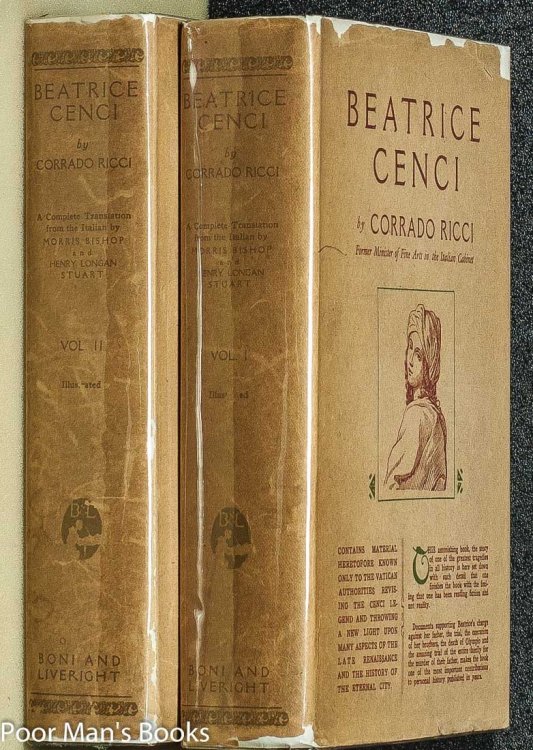 BEATRICE CENCI [CT IN 2 VOLS]