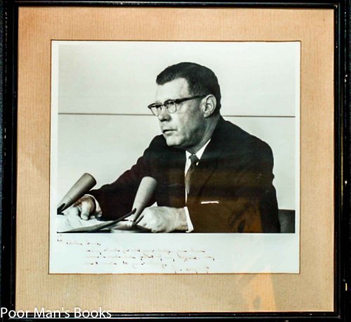 B/W FRAMED PHOTO, SIGNED, PROBABLY JIM DELAY CA 1955. [LBC