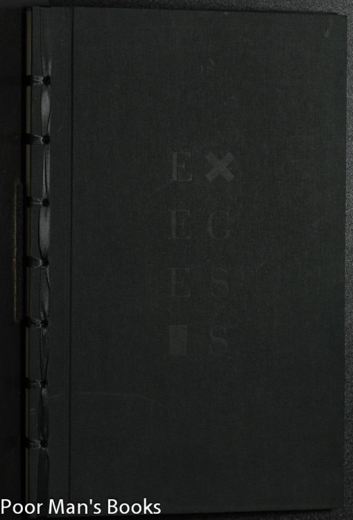 EXEGESIS: A HANDBOUND BROADSIDE OF FORTY DAVID OLIVANT INK DRAWINGS [SIGNED]