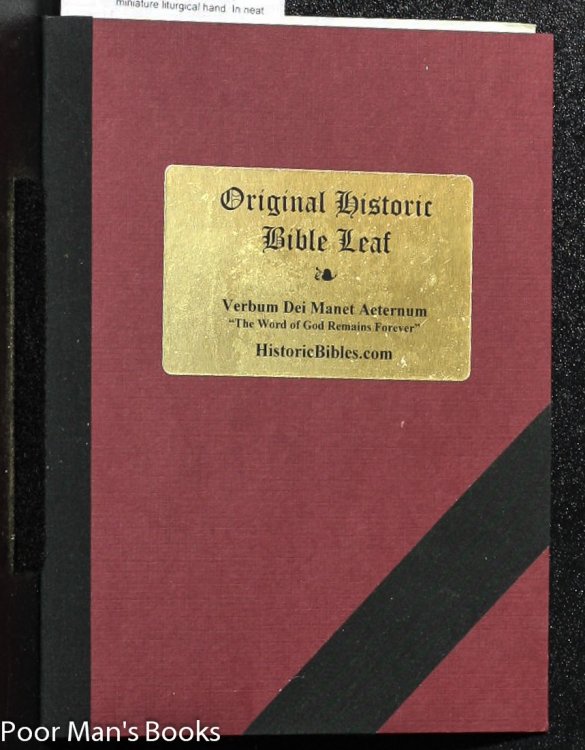 Medieval Manuscript Breviary Leaf C1450 Ad
