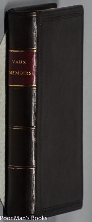 [TRUE CRIME] MEMOIRS OF JAMES HARDY VAUX, A SWINDLER AND THIEF, NOW TRANSPORTED TO NEW SOUTH WALES FOR THE SECOND TIME, AND FOR LIFE