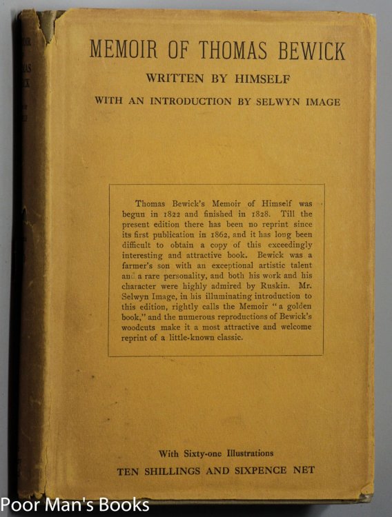 MEMOIR OF THOMAS BEWICK WRITTEN BY HIMSELF 1822 - 1828