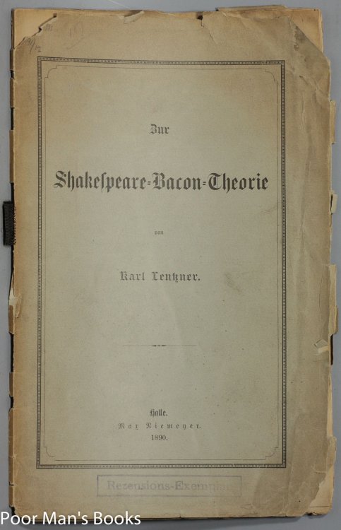 ZUR SHAKESPEARE BACON THEORIE