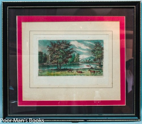 FRAMED HAND-COLORED ENGRAVING OF THE SCHUYLKILL VALLEY BY AUGUSTUS KOLLNER,