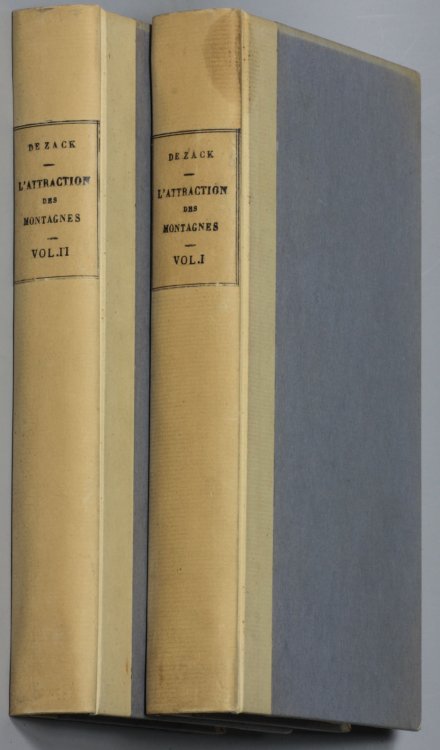 L'ATTRACTION DES MONTAGNES, ET SES EFFETS SUR LES FILS A PLOMB OU SUR LES NIVEAUX DES INSTRUMENTS D'ASTRONOMIE [CT 2 VOLS]
