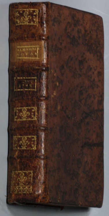 ALMANACH ROYAL, ANNE BISSEXTILE MDCCLXXXVIII PRESENTE A SA MAJESTE