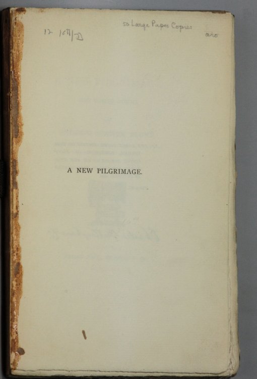 A NEW PILGRIMAGE. [SIGNED CHARLES WHITTINGHAM]